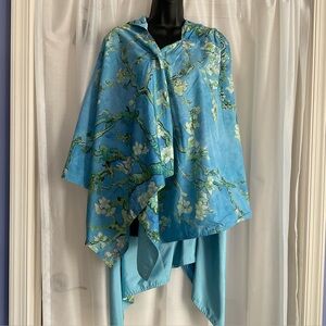Galleria Rain Cape Hood Von Gogh Almond Blossoms